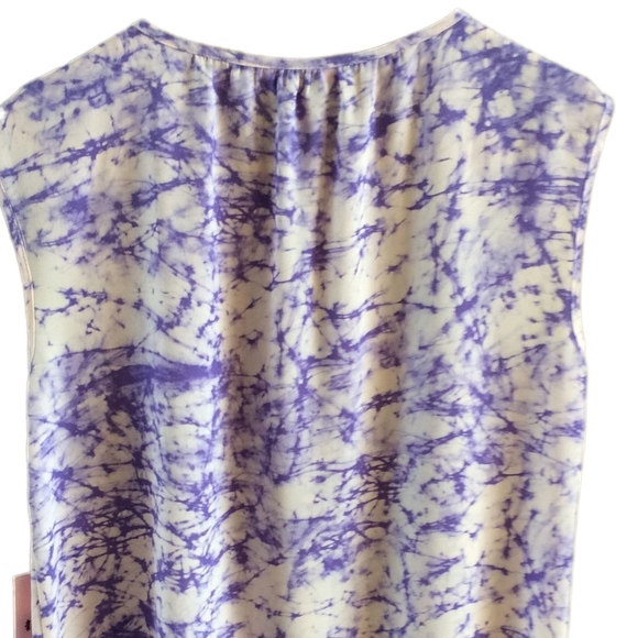 JUICY COUTURE Top Blouse Tie-Dye Sequin Peasant Boho Purple - Picture 7 of 8